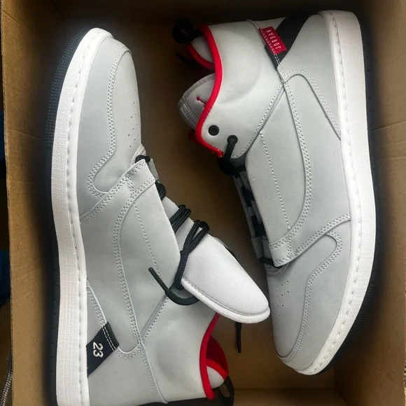 Brand New NIKE AIR JORDAN fadeaway ‘wolf grey’ - Picture 8 of 14